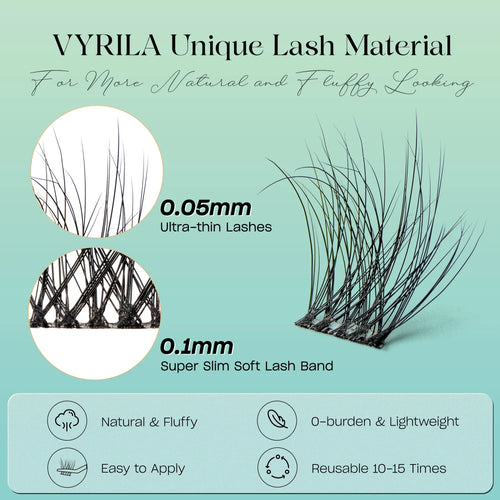 Wispy Cluster DIY Eyelash Extensions