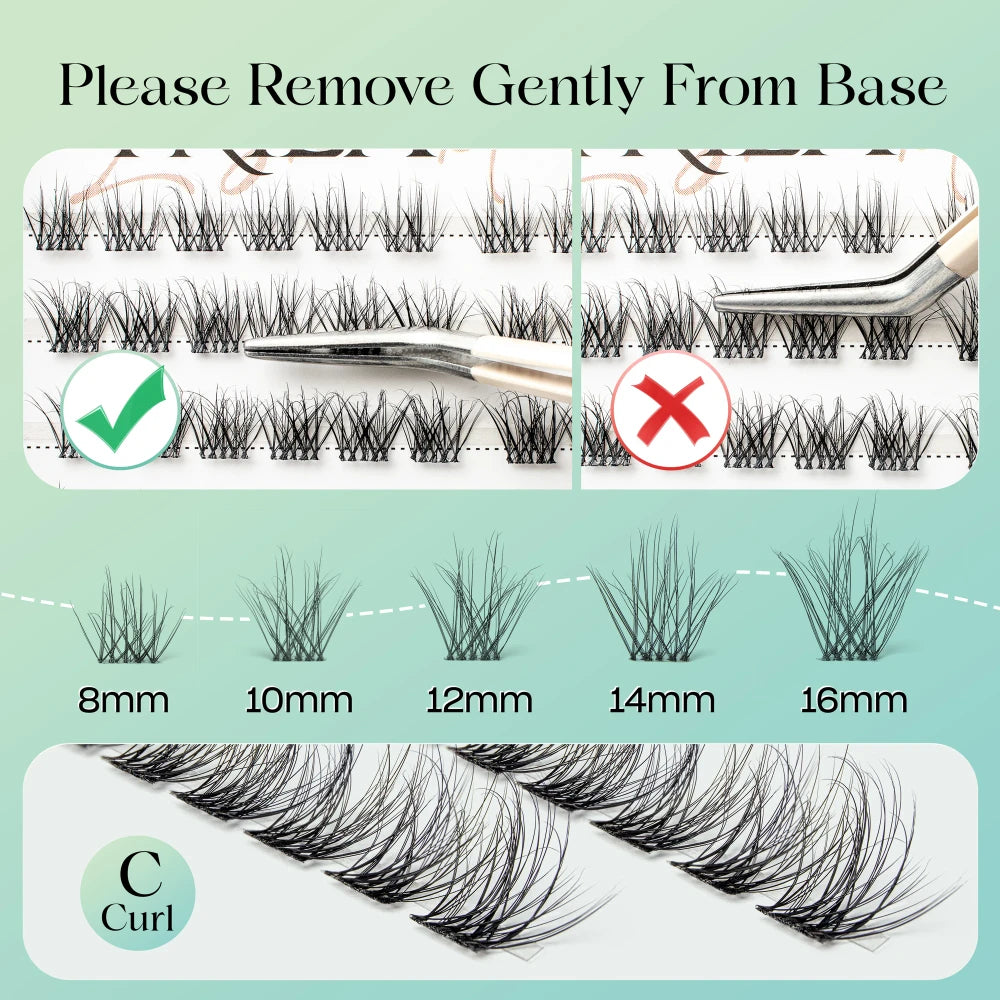 Wispy Cluster DIY Eyelash Extensions